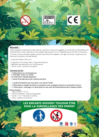 Kit Chasse au Trésor Dinosaures La Coupe Perdue de Kéni verso