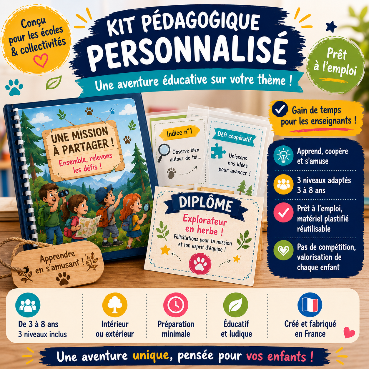 Kit pédagogique personnalisé Écoles & Collectivités visuel 1