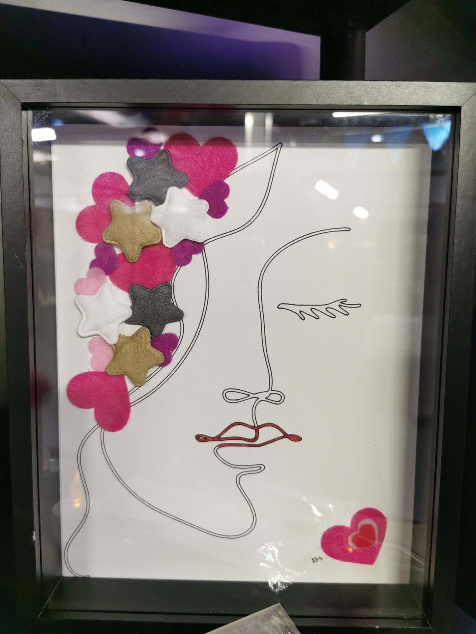 Cadre visage de femme au choix