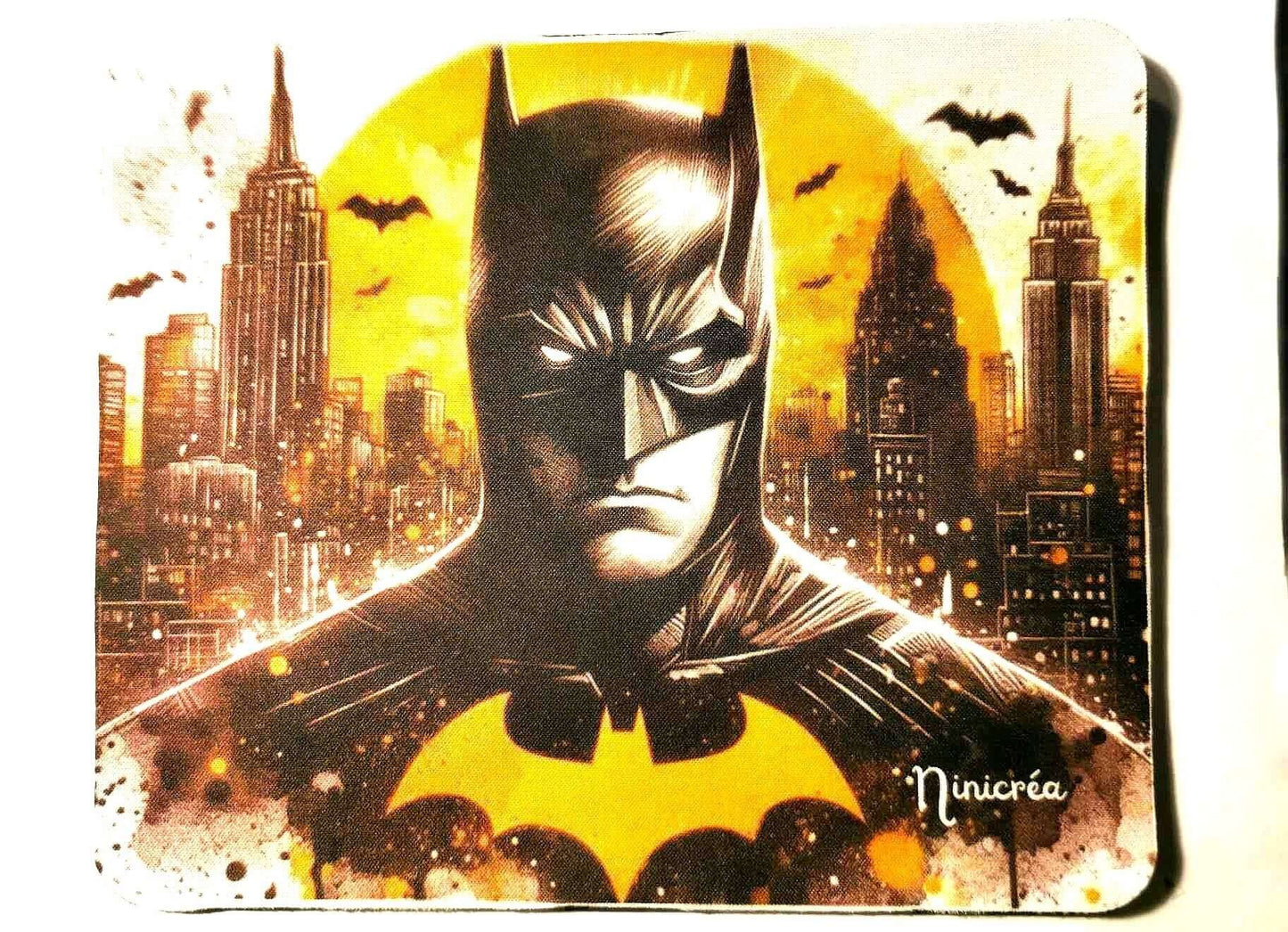 Tapis de souris homme chauve souris