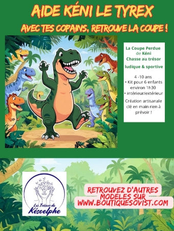 Kit Chasse au Trésor Dinosaures La Coupe Perdue de Kéni face