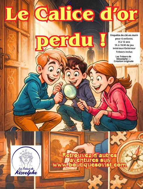Kit Chasse au Trésor Le Mystère du Calice Perdu de Valombre face