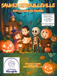 Kit Chasse au Trésor Halloween Sauvez Citrouilleville Face