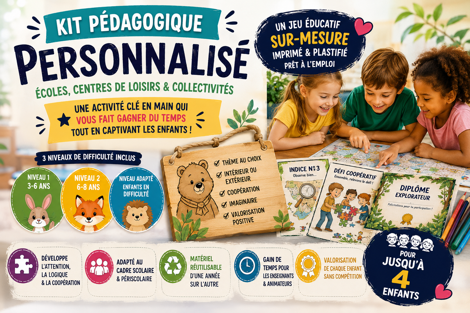 Kit pédagogique personnalisé Écoles & Collectivités visuel 2
