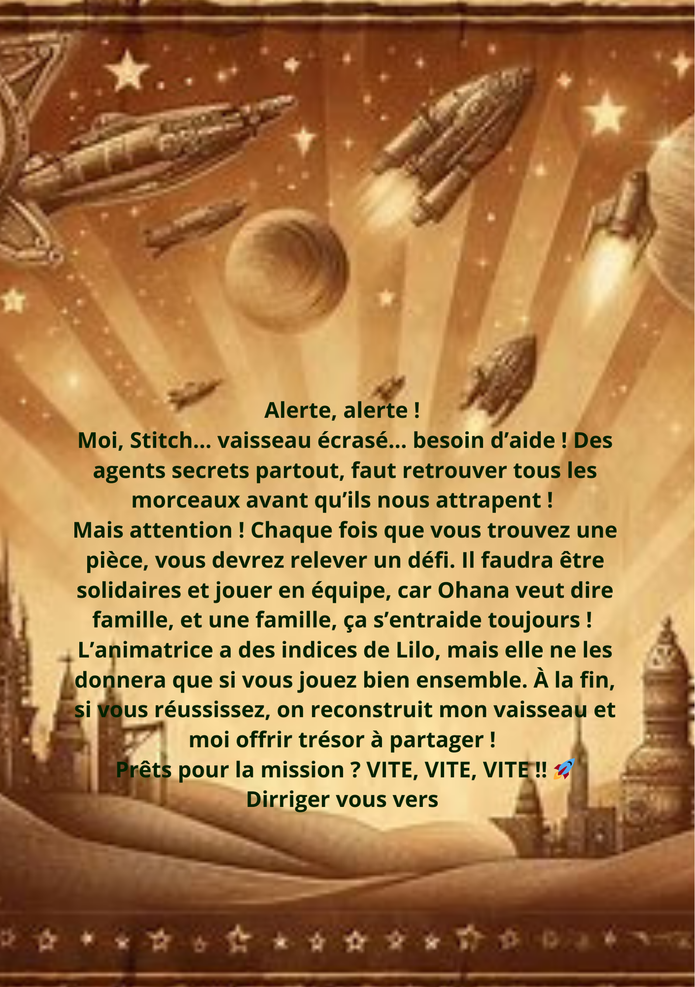 Kit chasse au trésor Extraterrestre bleu
