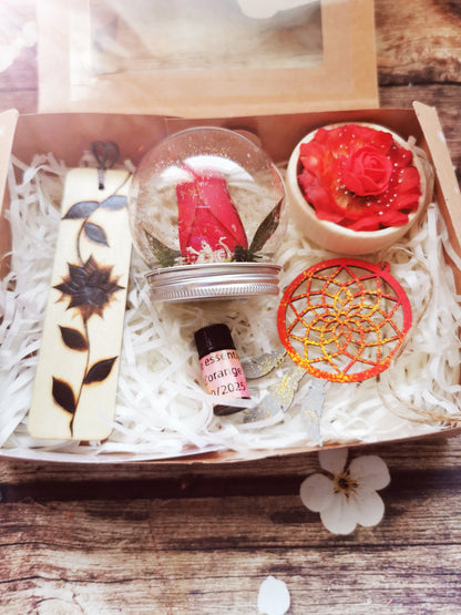 Présentation coffret de Noël Thème Lectrice 