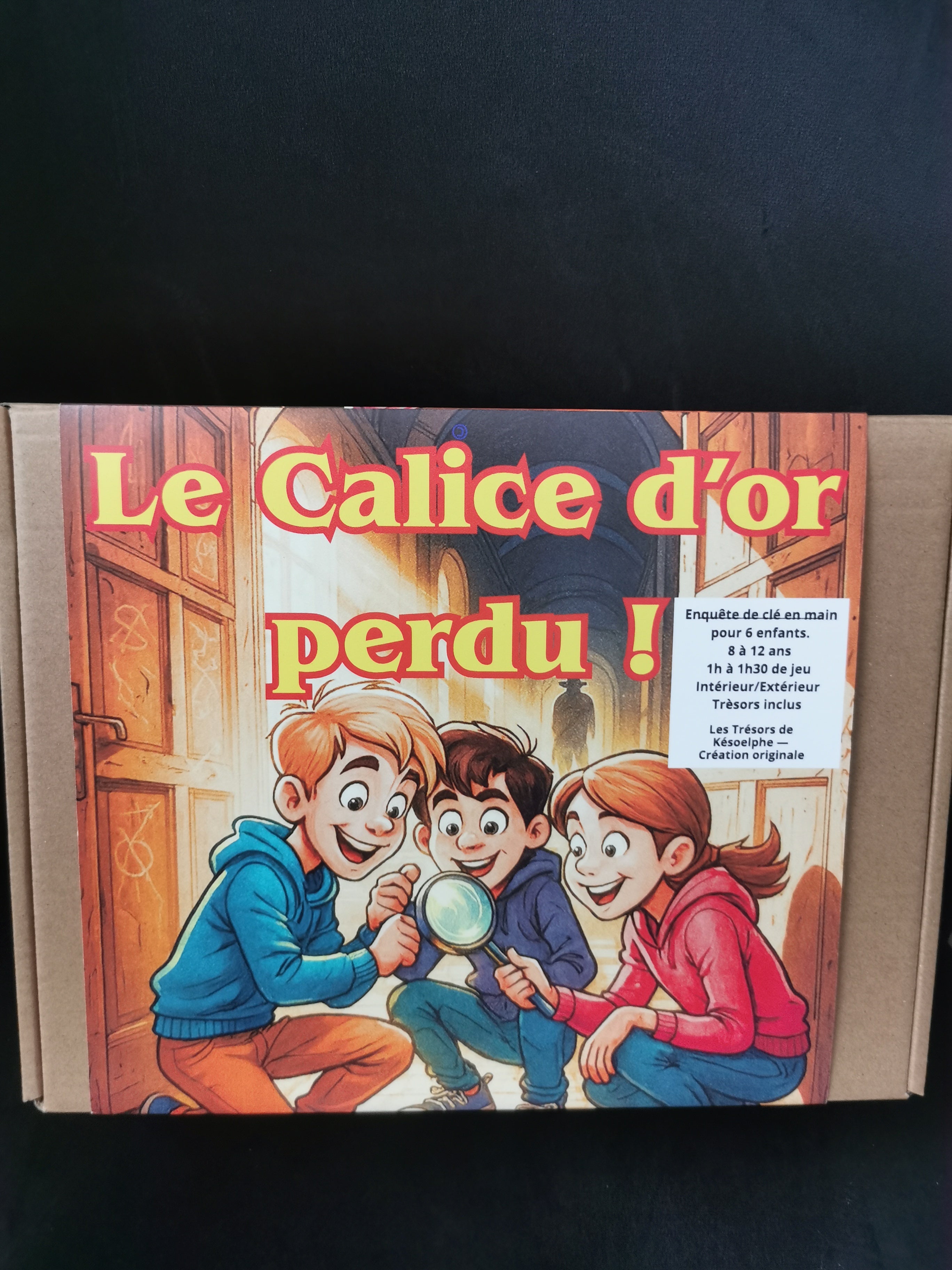 Le Calice d'or perdu ! Chasse au Trésor Enquête Mystère du Calice Perdu de Valombre 6 enfants, jeu immersif pour enfants.