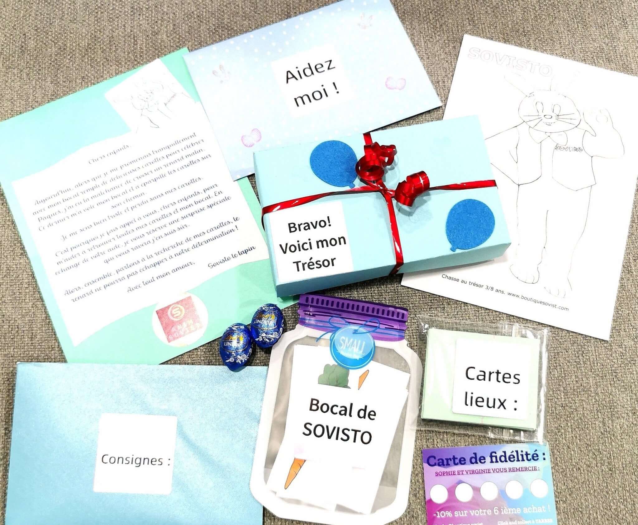 Chasse au Trésor de Pâques pour 2 Enfants avec Sovisto