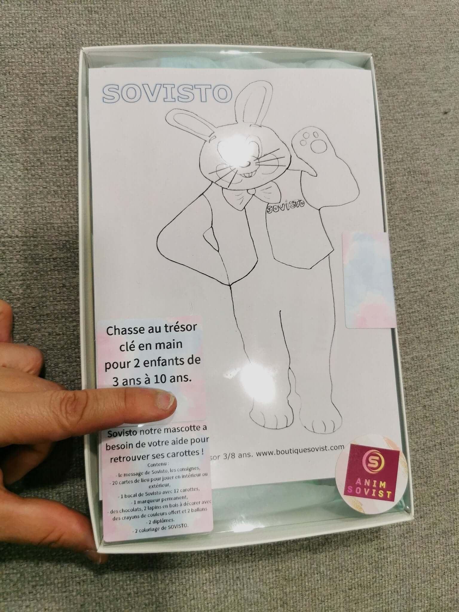 Chasse au Trésor de Pâques pour 2 Enfants avec Sovisto