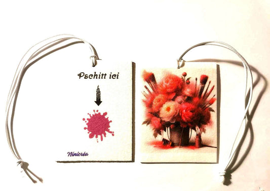 Désodorisant voiture thème fleurie