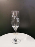 Flûte de Champagne Elégance modèle 2 gravé à la main