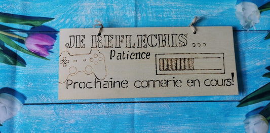 Plaquette en bois humoristique - BOUTIQUE SOVIST