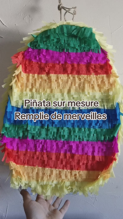 Pinata Forme Œufs de pâques multicolore F2