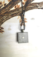 Pendentif métal et résine fait main collection LumiArte