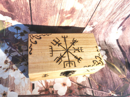 Coffret rituels Runique et de Protection Pyrogravé à la Main