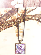 Pendentif métal et résine fait main collection LumiArte