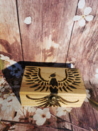 MystiRunes Coffret artisanal de runes pyrogravées Phénix
