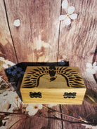 MystiRunes Coffret artisanal de runes pyrogravées Phénix