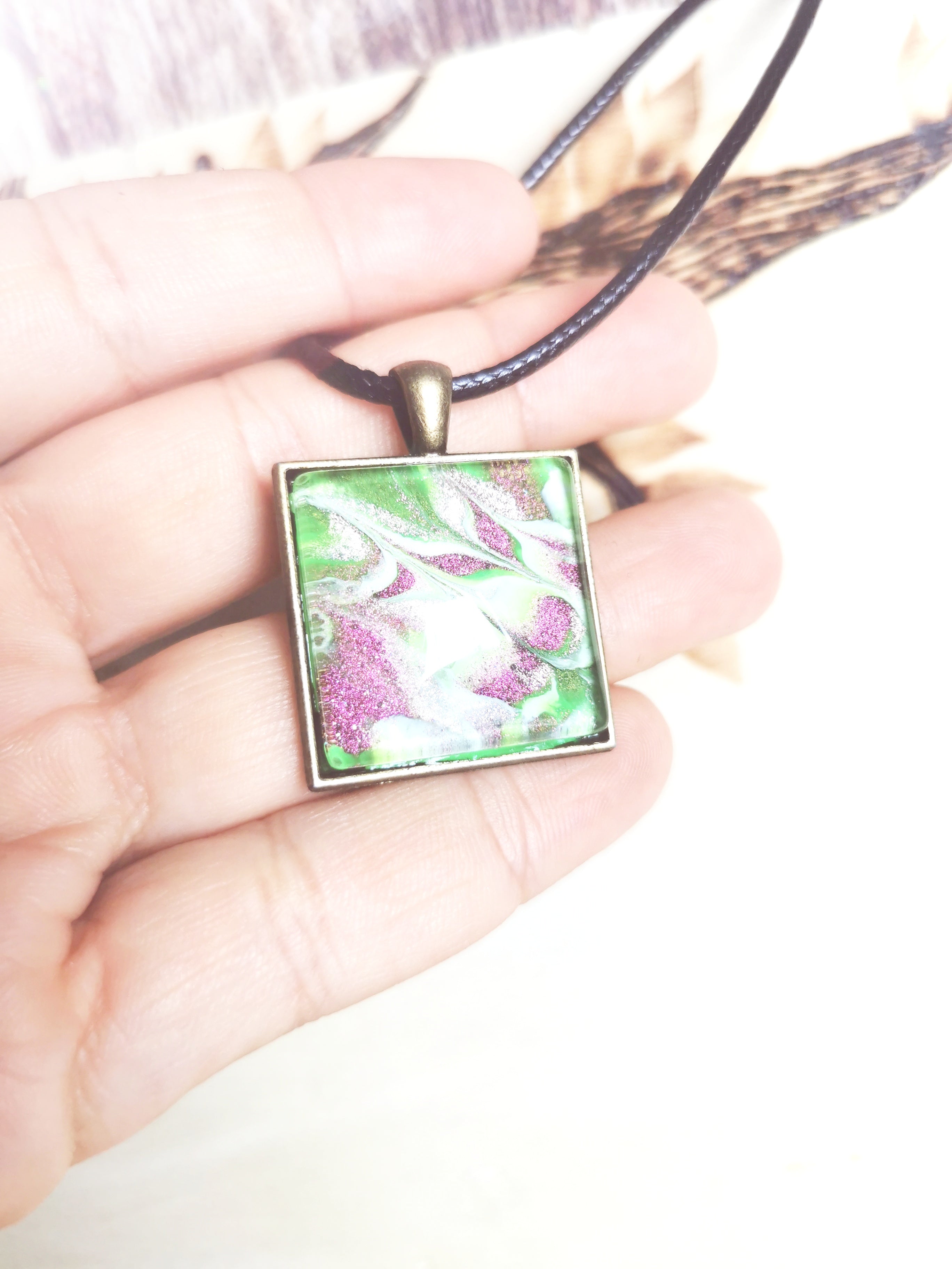 Pendentif LuminaArte Éclats Boréales