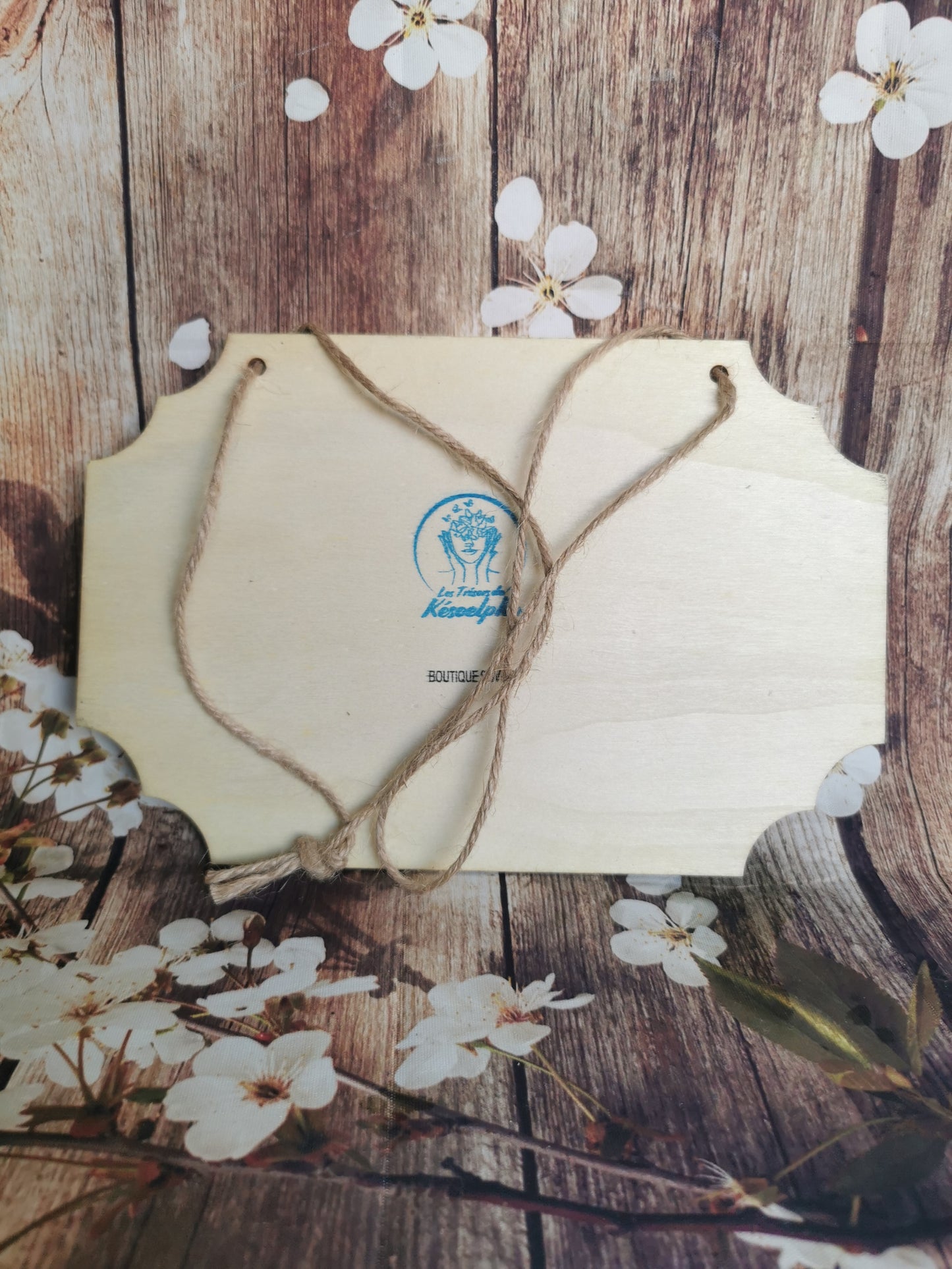 Plaquette en bois humoristique