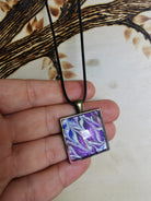 Pendentif métal et résine fait main collection LumiArte