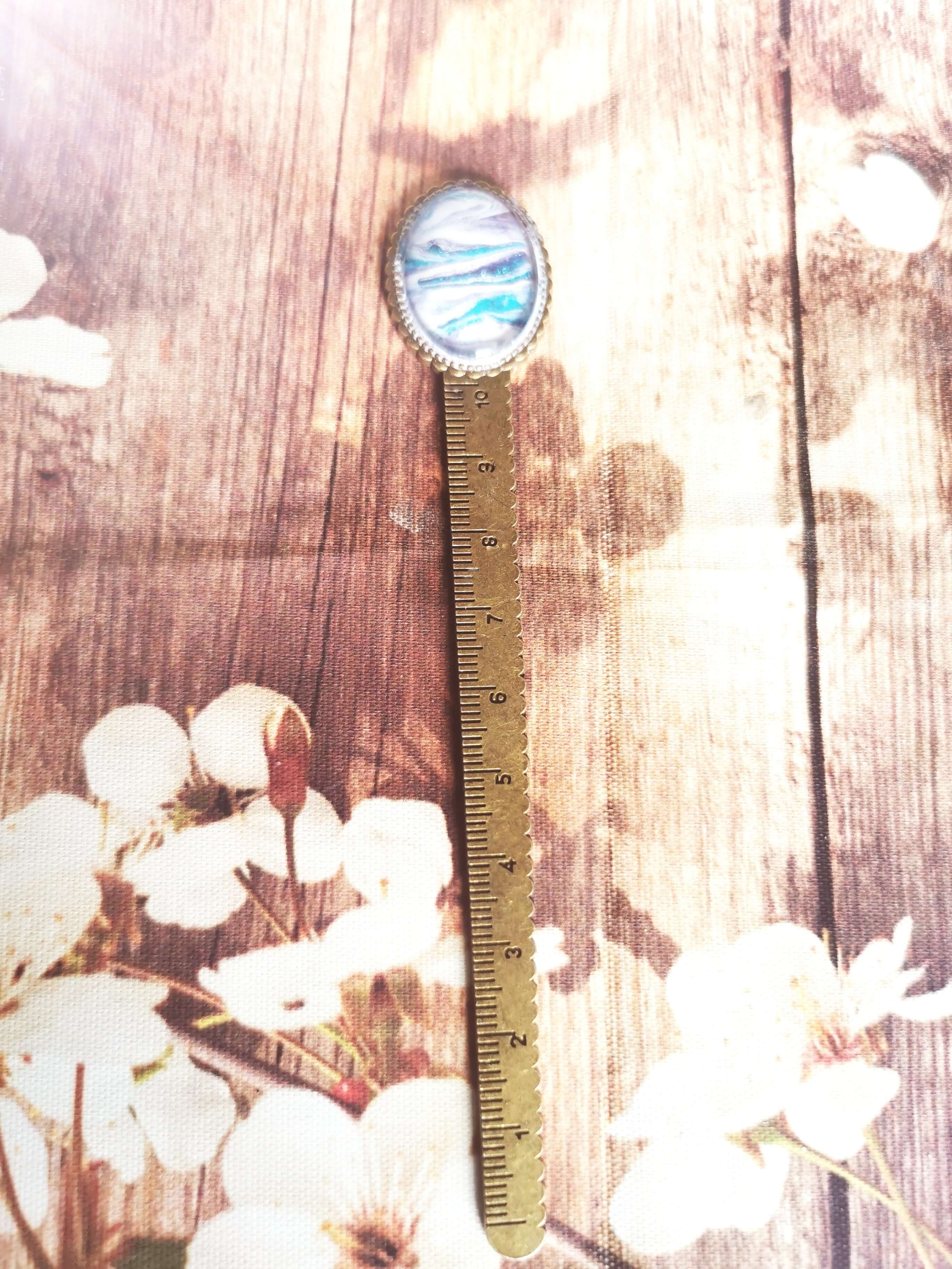 Marque page Océan Mystique résine et métal